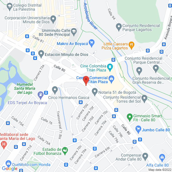 Mapa de Abc Botiquines Camillas Y Extintores De Colombia