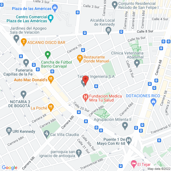 Mapa de Academia Auto