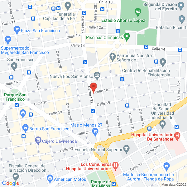 Map of Academia Bujinkan Ninja Dojo