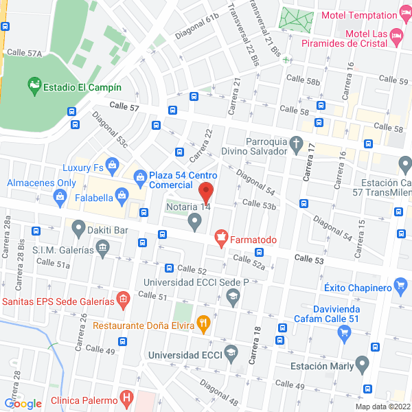 Mapa de Academia Colombiana De Diseño Y Alta Costura
