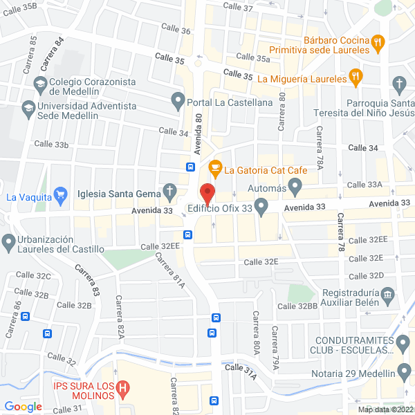 Mapa de Academia Dancing Con Los Gemelos