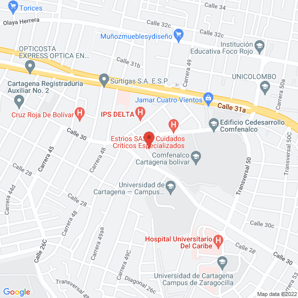 Map of Agencia De Aduanas Agencomex Ltda. Nivel 2