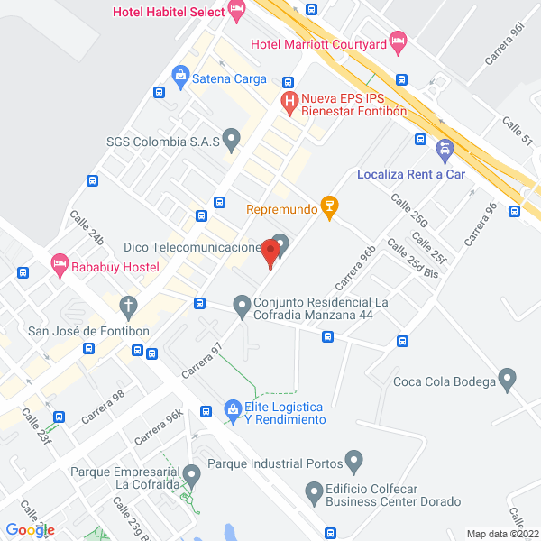 Mapa de Agencia De Aduanas Cointer S.A.S. Nivel 1