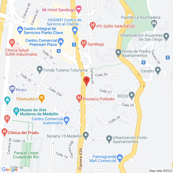 Mapa de Agencia De Aduanas Cruzamares