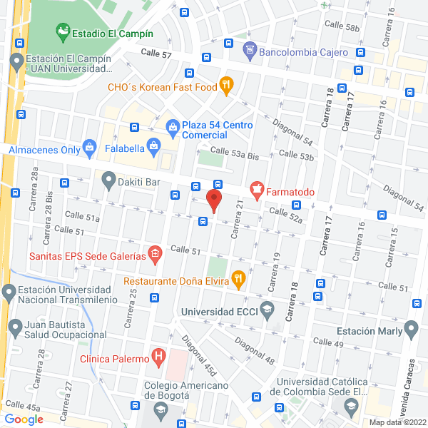 Mapa de Agencia De Transporte Especial Paseos Por Colombia