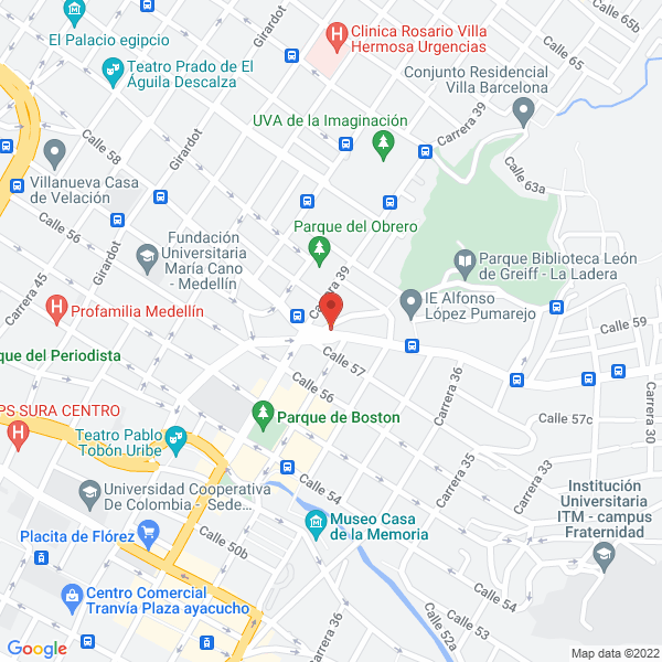 Mapa de Accesorios Y Cerrajería Boston