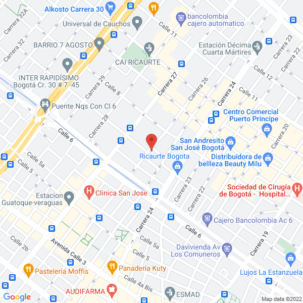 Mapa de Acdeco Sas