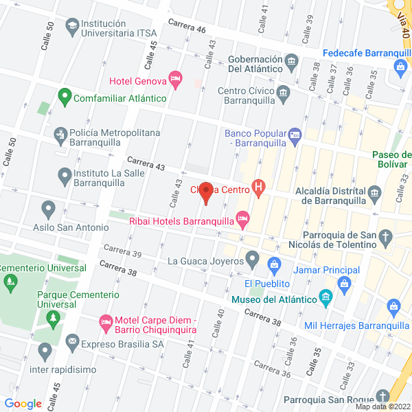 Map of Acercar Centro De Capacitación