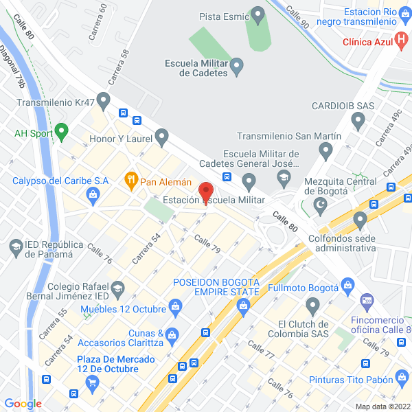 Mapa de Aceros Eminox S.A.S.