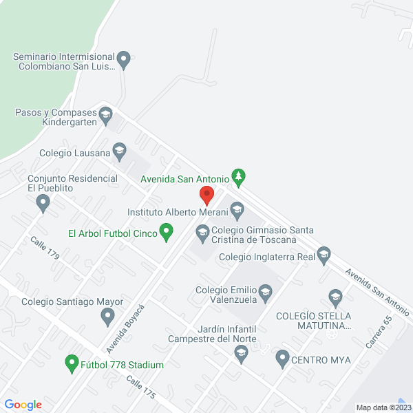 Mapa de Afs Programas Interculturales Colombia