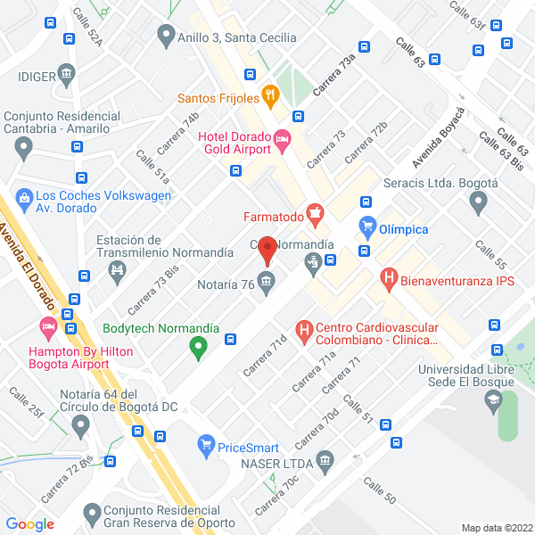 Mapa de Agencia Branford Security Total Ltda.