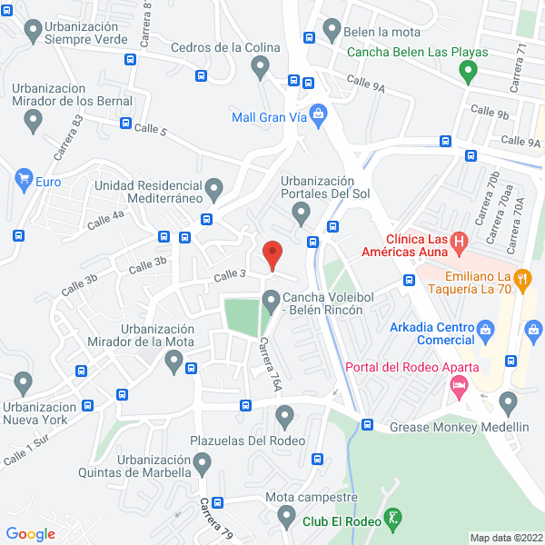 Mapa de Agencia Central De Centrales