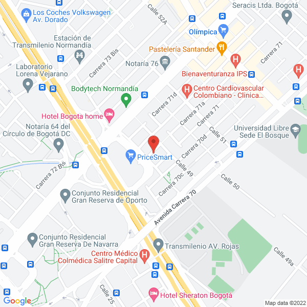 Mapa de Agencia De Aduanas Carga S.A.S.