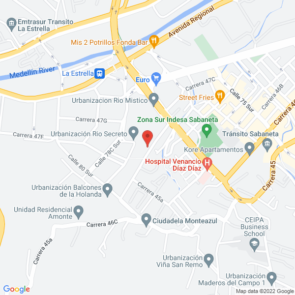 Mapa de Agro Industrial Comercial S.A.