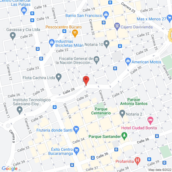 Map of Agroequipos Santander