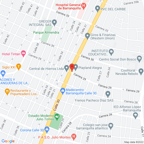 Map of Agronacay S.A.S.
