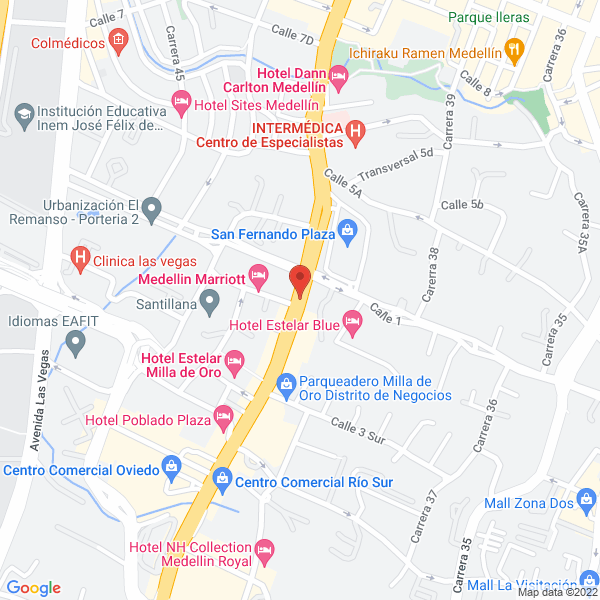 Mapa de Agencia De Aduanas Jorge Numa S.I.A Ltda.