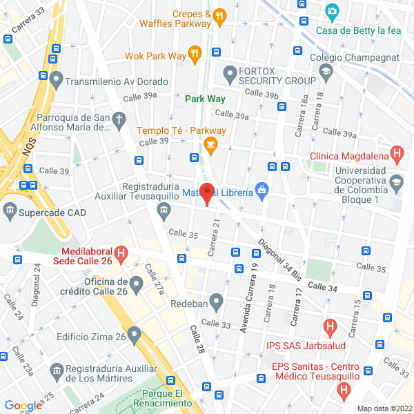 Mapa de Agencia De Aduanas Techcomex Ltda.