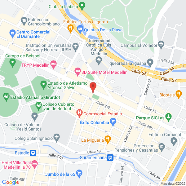 Mapa de Agencia De Viajes Y Hoteles Todo Incluido S.A.S.