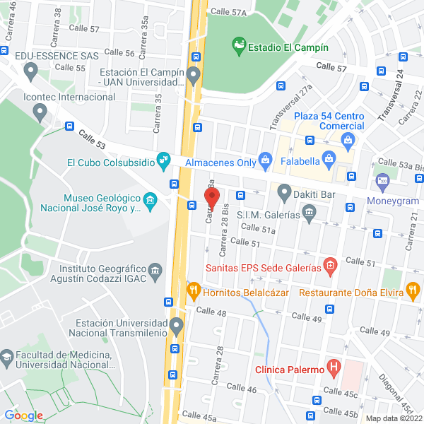 Mapa de Agencia De Viajes Y Turismo Sonreir S.A.S.