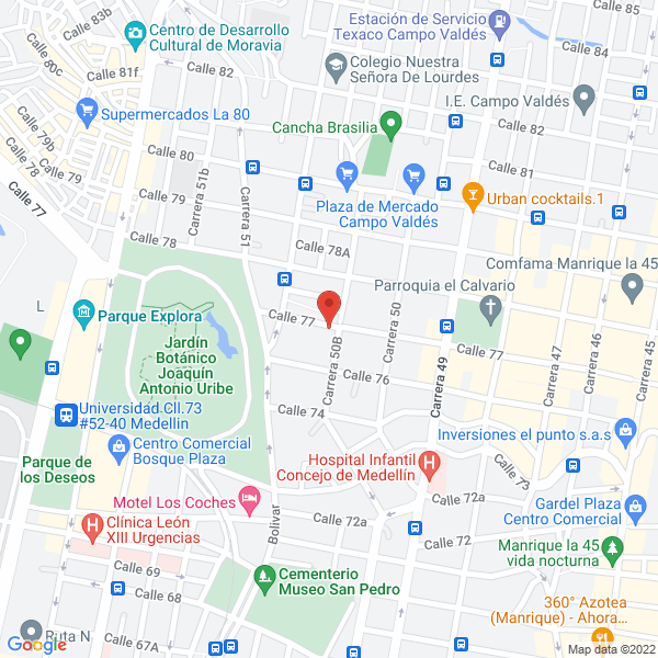 Mapa de Ahora Rapi Express