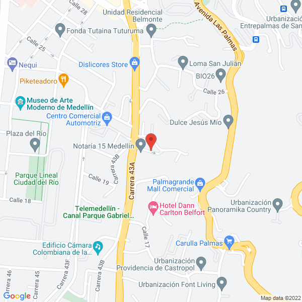 Mapa de Agropecuaria Los Nietos S.A