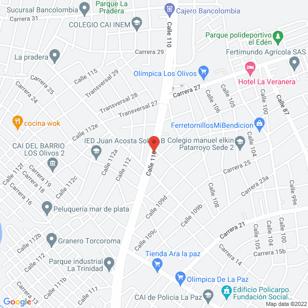 Map of Agropunto Santander S.A.S.