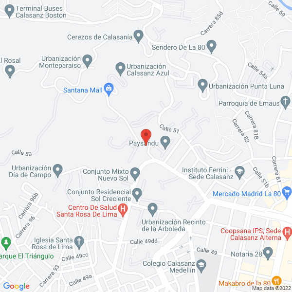 Mapa de Agencia De Fumigaciones Xterlin
