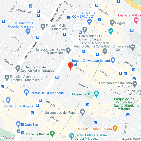 Mapa de Parqueadero Capital Centro