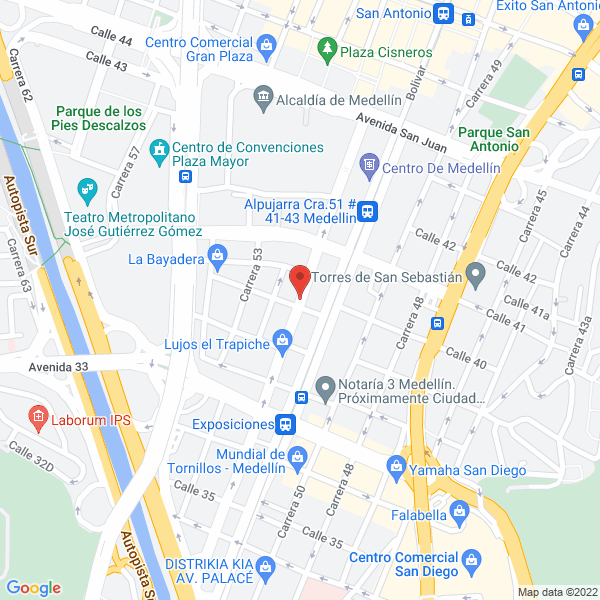 Mapa de Agrovial S.A.S