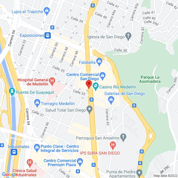 Mapa de Air Panamá