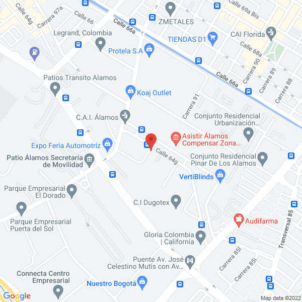 Mapa de Alimentos El Jardín