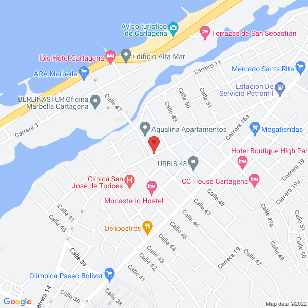 Map of Alimentos Procesados Del Caribe