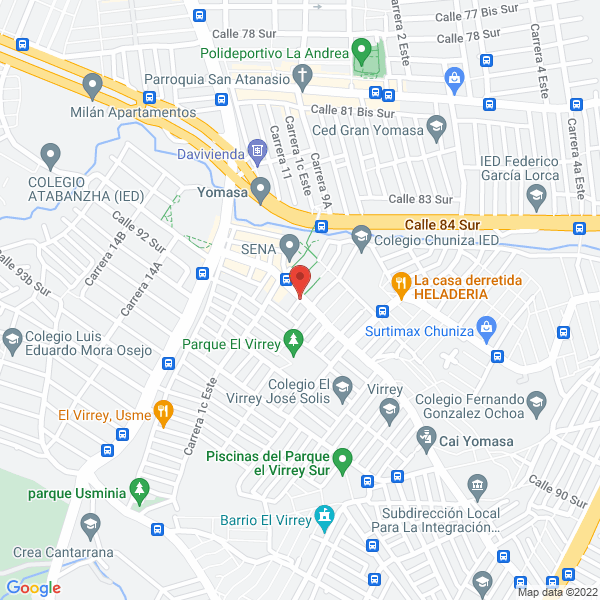 Mapa de Alimentos Y Bebidas Colombianas A Domicilio