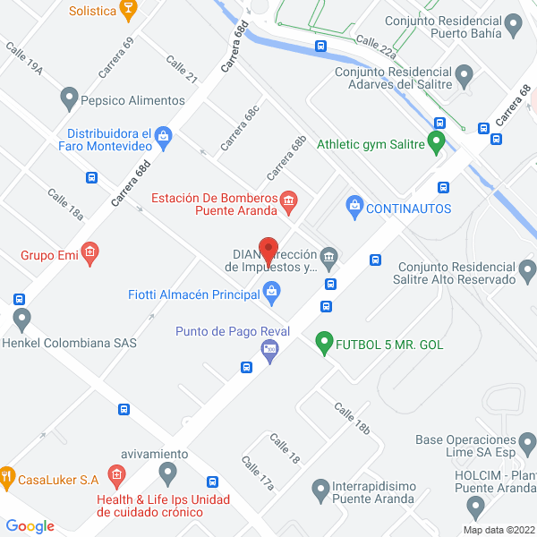 Mapa de Alimentrade Ltda.