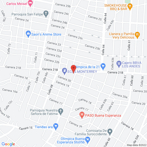Map of Agencia Floristería Y Distribuidora Rosa De Sarón