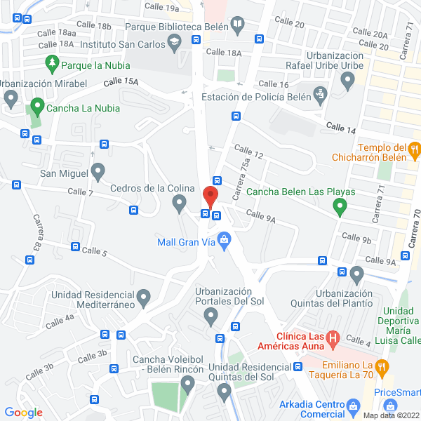 Mapa de Aguamarina Cosmetología