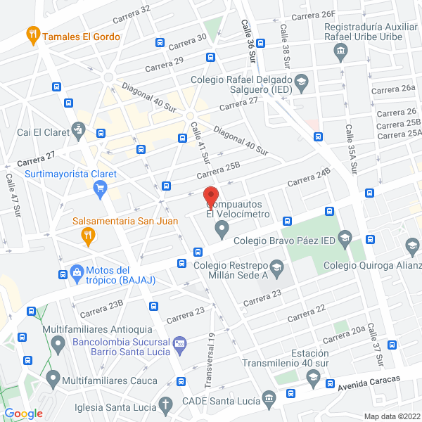 Mapa de Ahora Express