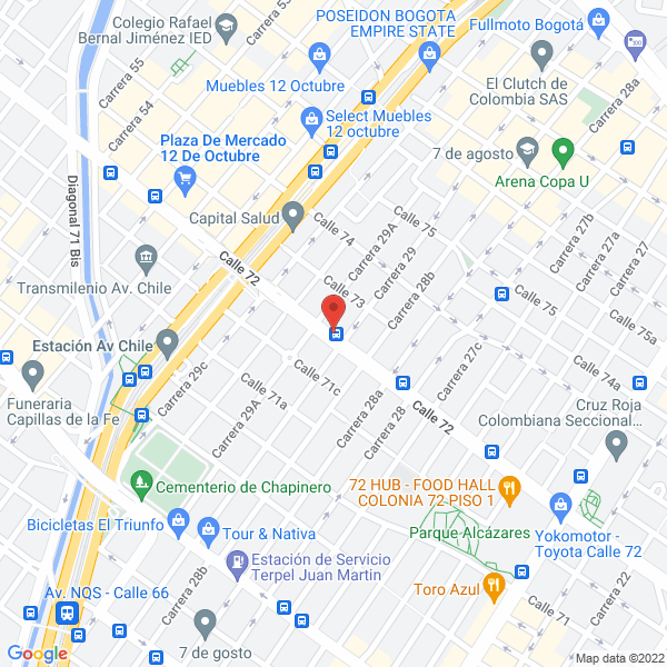 Mapa de Ainca Seguridad & Protección Ltda.