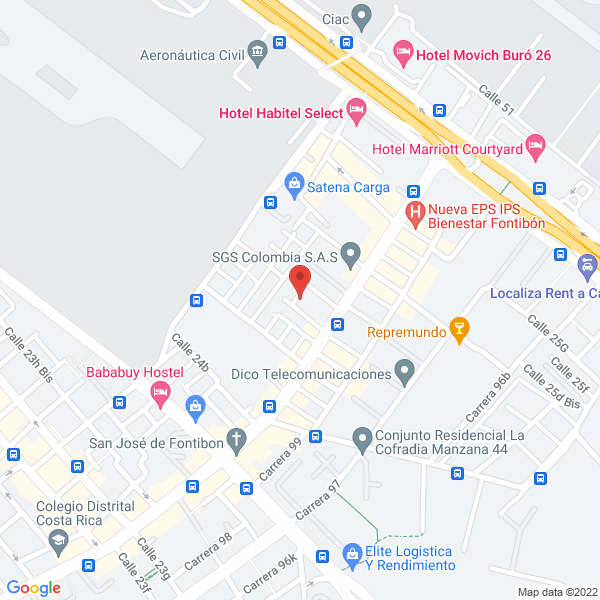 Mapa de Aircraft Training Center S.A.S.