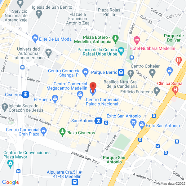 Mapa de Airway Blue Jeans