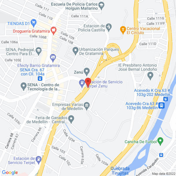 Mapa de Almacén Agropecuario Feriagro