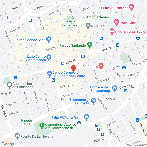 Map of Almacén Alto Voltaje Ltda.