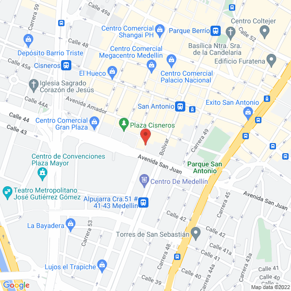 Mapa de Almacén De Cosmeticos Possar