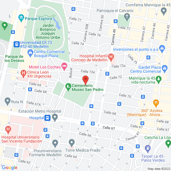 Mapa de Almacen De Repuestos 2Das De 1Ras Los Castaño