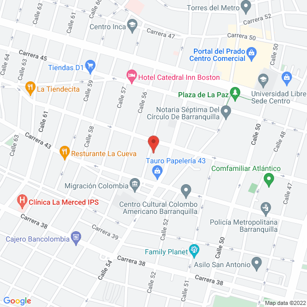 Map of Almacén De Repuestos Automotores Sólo Lada Ltda