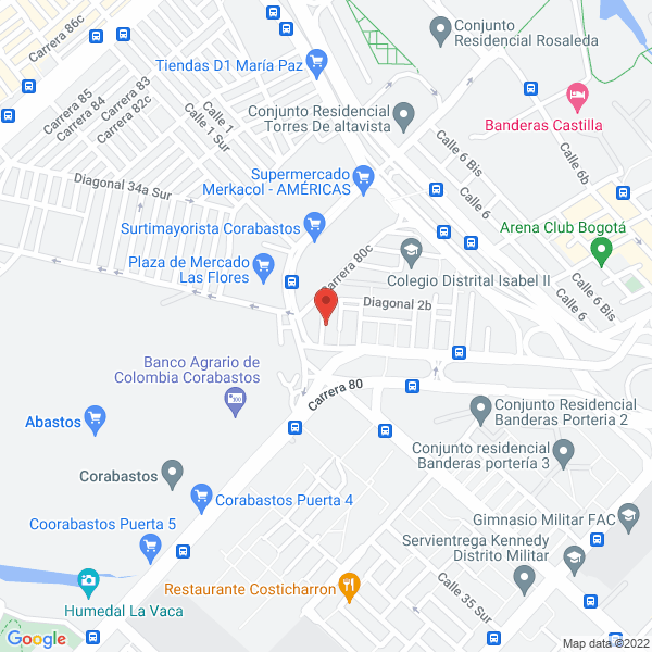 Mapa de Almacen De Repuestos El Diamante