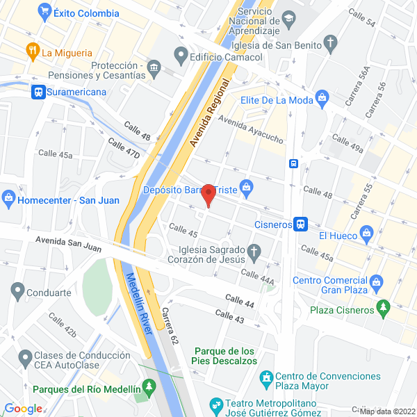 Mapa de Almacén Ecodiesel Ltda.