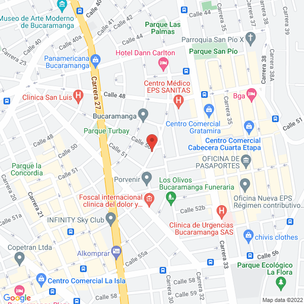 Map of Aguilar Becerra & CIA. Ltda.