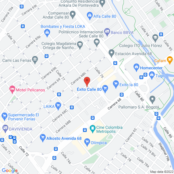 Mapa de Alfa Mudanzas